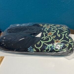 NWT NaRaYa Fabric Indoor Slippers Made in Thailand Floral Patterned